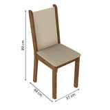 Juego de Comedor con Mesa y 6 Sillas Madesa Ohana MCB