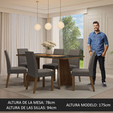 Mesa de Comedor con Mesa y 6 Sillas Valerie Madesa MG
