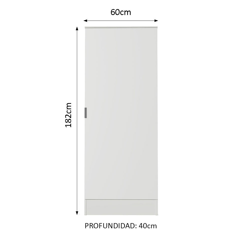 Alacena Lavadero Multiuso Modular 1 Puerta Madesa Blanco