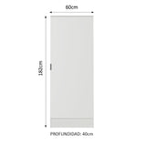 Alacena Lavadero Multiuso Modular 1 Puerta Madesa Blanco