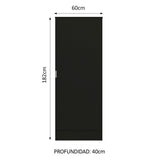 Armário Multiuso 60 cm 1 Purta Negro Madesa