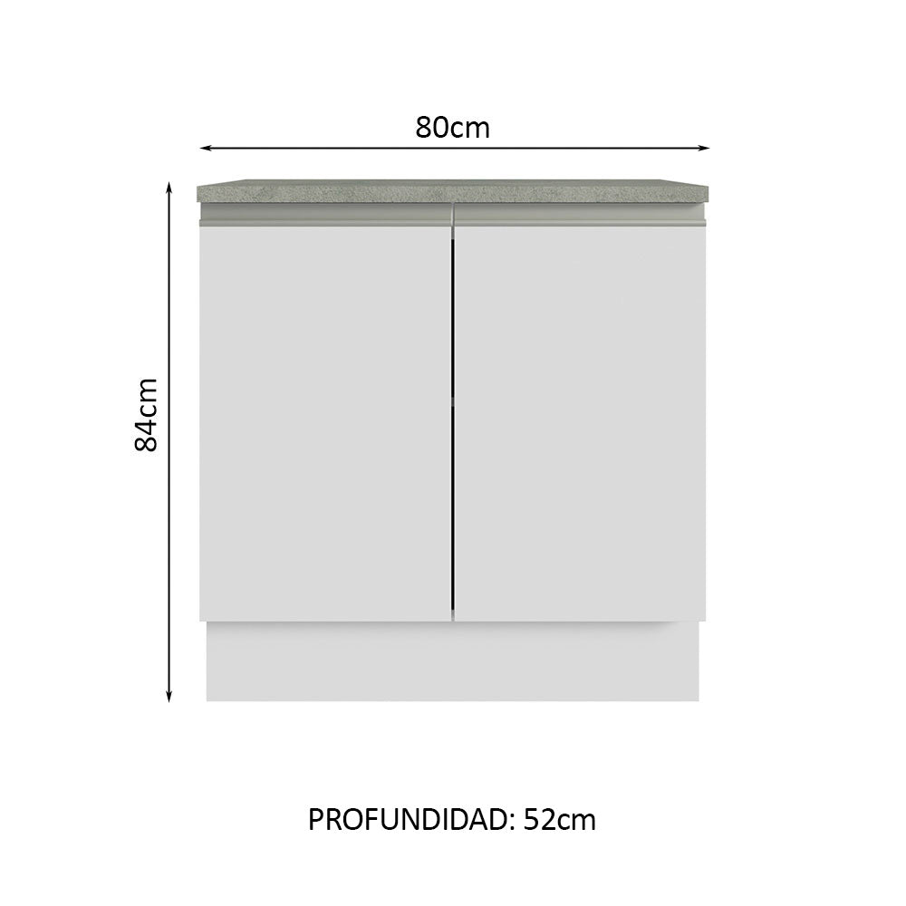 Mueble Modulo Para Baño Gabinete Lavabo Madesa 80cm BB