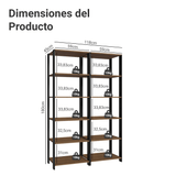 Armario Organizador Multiuso para Cocina Madesa 118cm MN