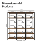 Estante Multiuso para Cocina 177 cm Marrón/Negro Madesa