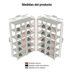 Estante Multiuso para Cocina 236 cm Marrón/Negro Madesa
