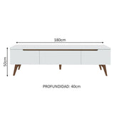 Rack para TV Reims Hasta 75 Pulgadas Blanco