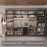 Combo completo de Cocina Madesa Agata 340cm MG 01
