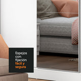 Kit Madesa con 3 Espejos de 64,4 x 58,5 cm para Placard Ropero
