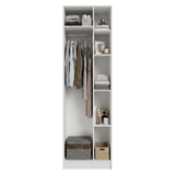 Placard Neo 65 cm 1 Puerta con Patas Modular 5 Nichos Blanco Madesa
