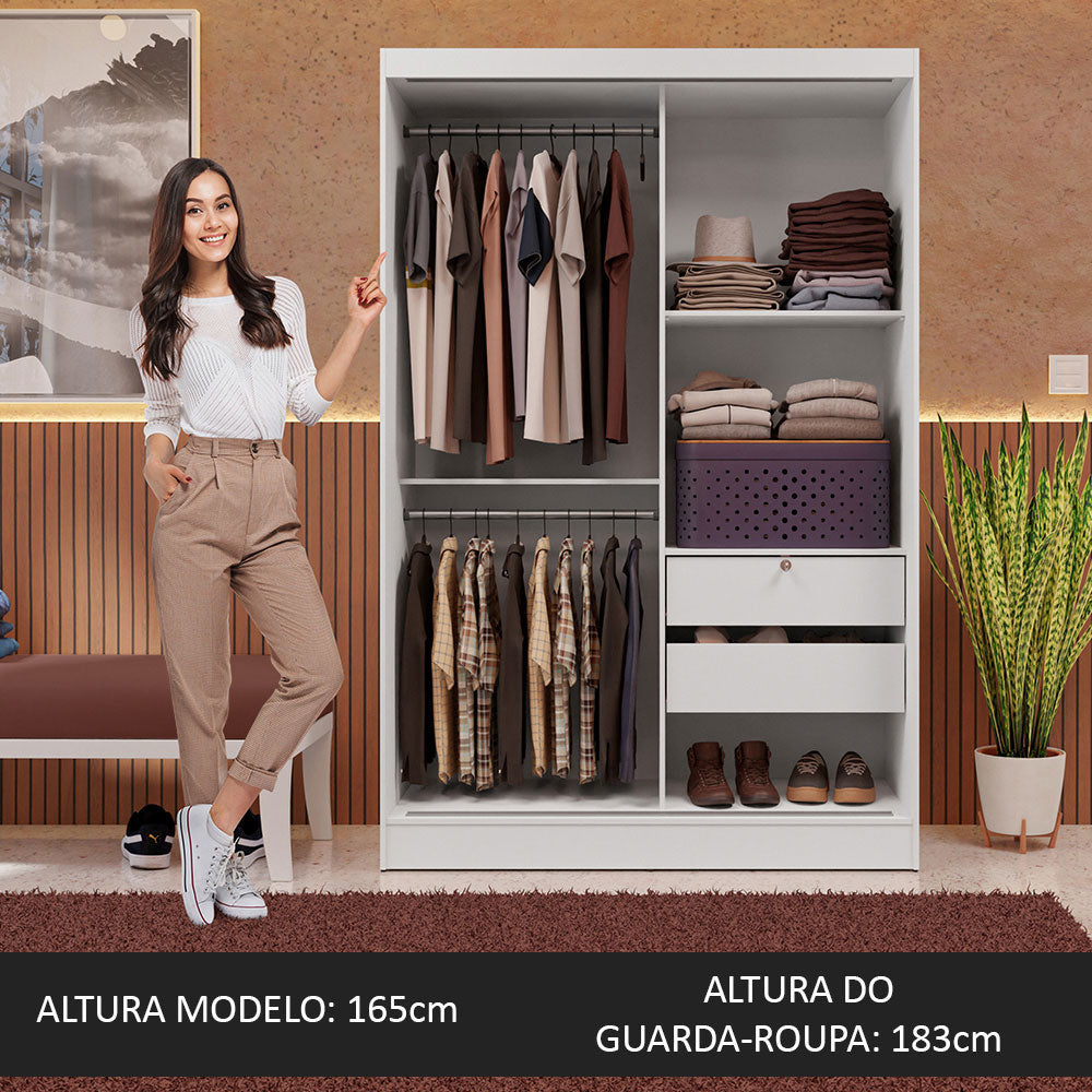 Placard Max 2 Puertas Corredizas Blanco