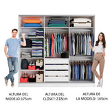 Ropero Placard Madesa 3 Puertas 2 Espejos BM 03