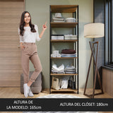 Placard Abierto 59cm Marrón/Negro Valencia