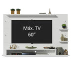 Panel de TV Hasta 60 Pulgadas 180 cm Blanco Alfa Madesa