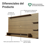 Panel para TV hasta 60 Pulgadas Madesa Alfa Marrón