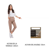 Mesa de Luz Madesa 3227 2 Cajones con Espejo Marrón