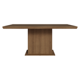 Mesa de Comedor Rectangular Tapa con Borde Biselado Marrón 5275 Madesa