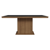 Mesa de Comedor Rectangular Tapa con Borde Biselado Marrón/Negro 5275 Madesa