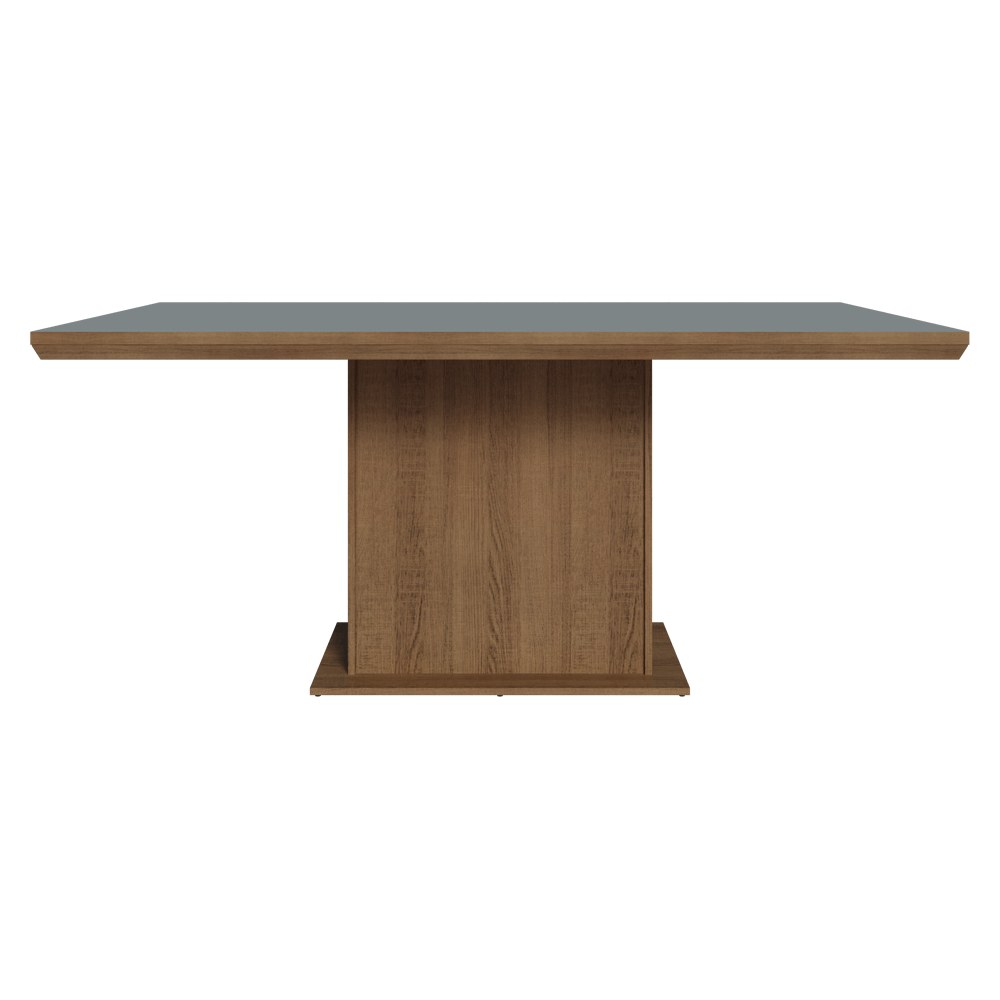 Mesa de Comedor Rectangular Tapa con Borde Biselado Marrón/Gris 5275 Madesa