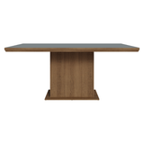 Mesa de Comedor Rectangular Tapa con Borde Biselado Marrón/Gris 5275 Madesa