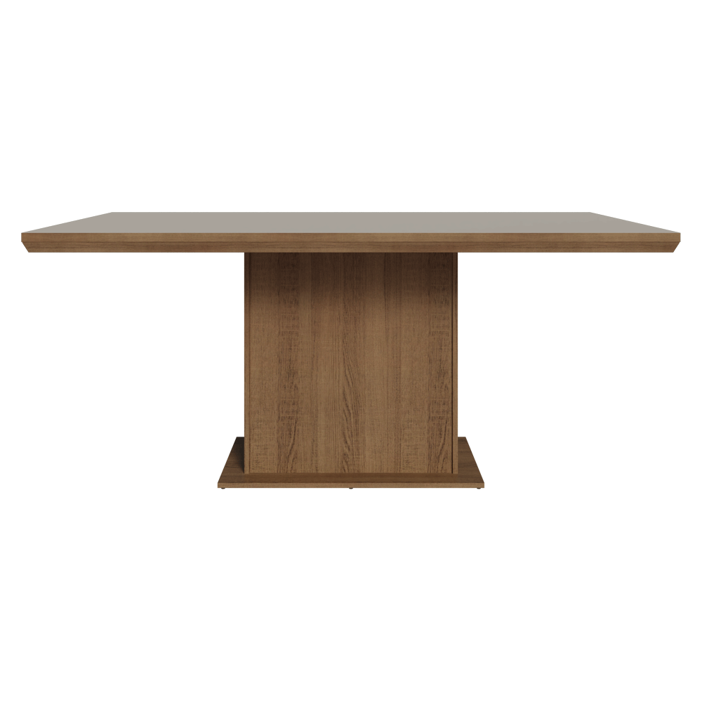 Mesa de Comedor Rectangular Tapa con Borde Biselado Marrón/Crema 5275 Madesa