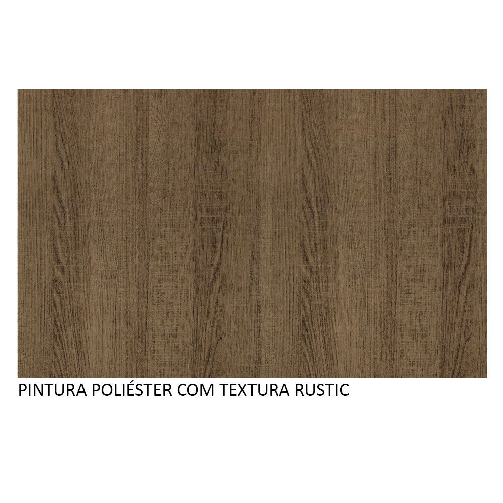 Mesa de Comedor Rectangular con Tapa de Madera 5329 Marrón