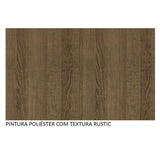 Mesa de Comedor Rectangular con Tapa de Madera 5329 Marrón