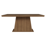 Mesa de Comedor Rectangular Tapa con Borde Biselado Marrón 5364 Madesa