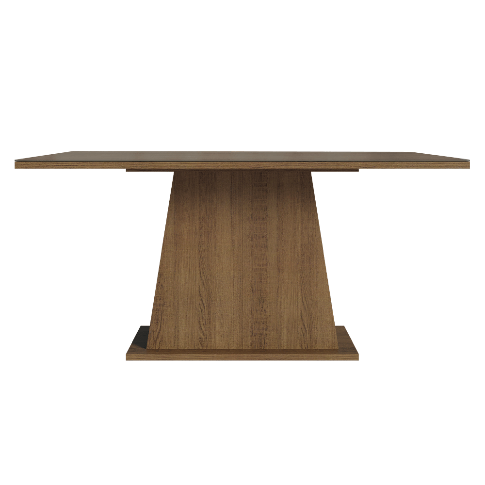 Mesa de Comedor Rectangular Tapa de Vidrio Marrón Tablero de Vidrio 5364 Madesa