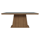 Mesa de Comedor Rectangular Tapa con Borde Biselado Marrón/Gris 5364 Madesa