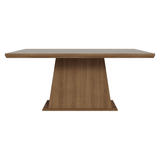 Mesa de Comedor Rectangular Tapa con Borde Biselado Marrón/Crema 5364 Madesa