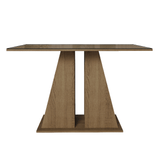 Mesa de Comedor Rectangular Tapa de Vidrio Marrón 5383 Madesa