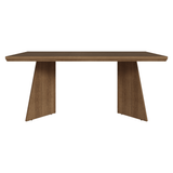 Mesa de Comedor Rectangular Tapa con Borde Biselado Marrón 5389 Madesa