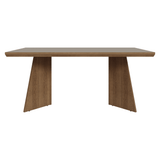 Mesa de Comedor Rectangular Tapa con Borde Biselado Marrón/Crema 5389 Madesa