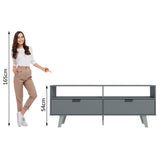 Rack para TV hasta 55 pulgadas 2 Puertas Oslo Gris