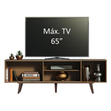 Rack para TV hasta 65 Pulgadas con Patas Marrón/Negro Dubai