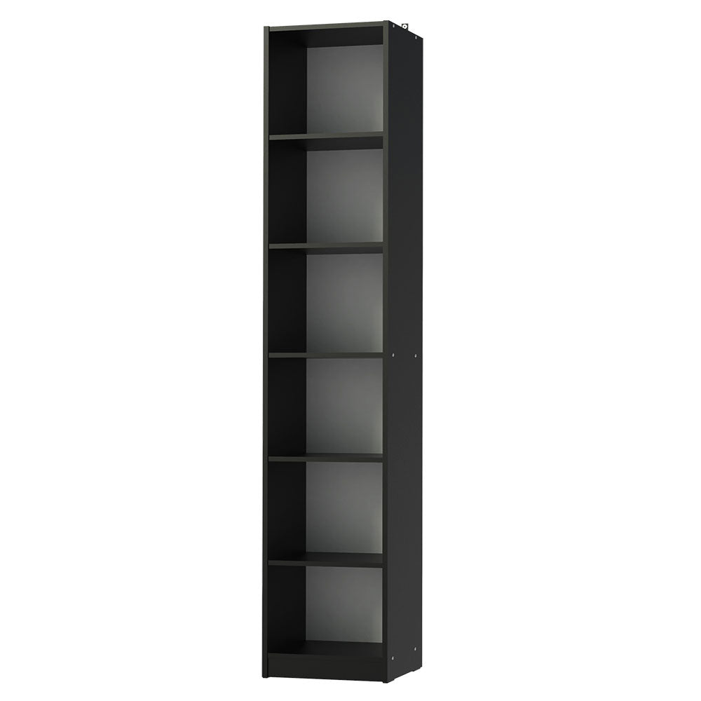 Biblioteca Organizador Madesa 6906 con 6 Nichos Negro