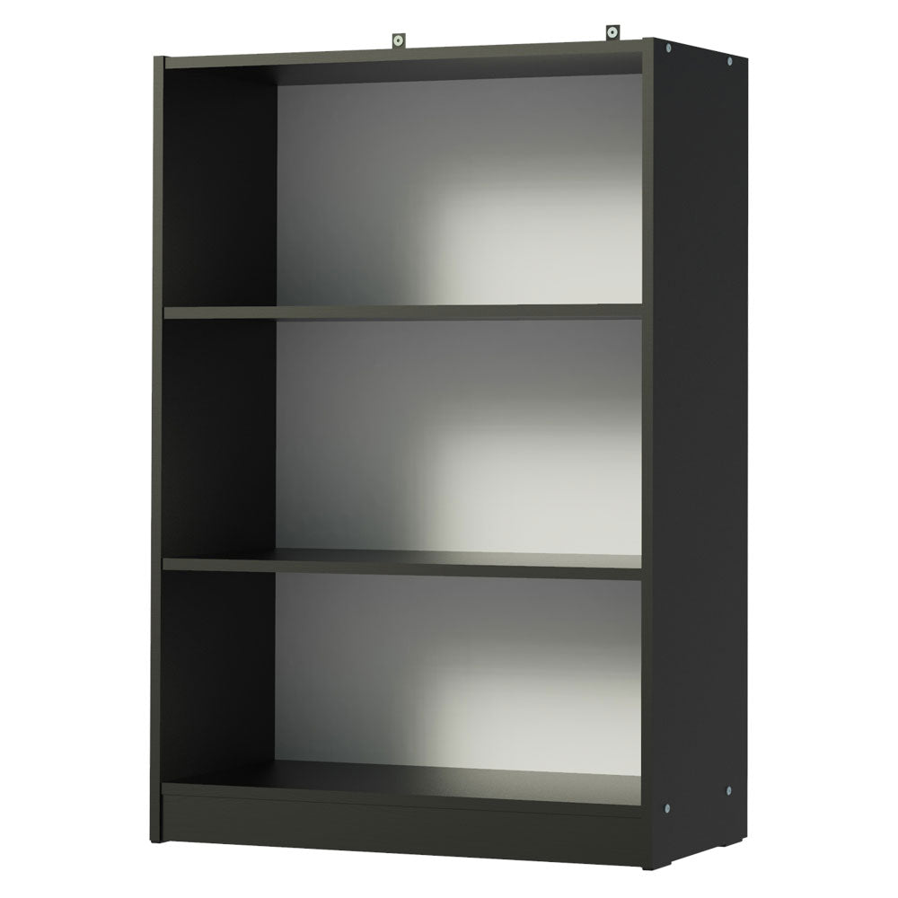 Biblioteca Organizador Madesa 6907 con 3 Nichos Negro