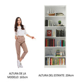 Biblioteca Organizador Madesa 6908 con 6 Nichos Blanco