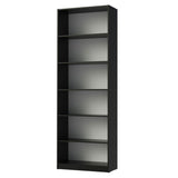 Biblioteca Organizador Madesa 6908 con 6 Nichos Negro