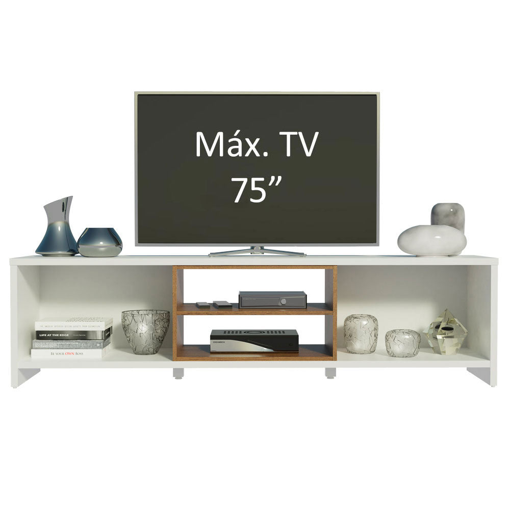 Rack para TV Metz Hasta 75 Pulgadas Blanco