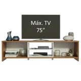 Rack para TV Metz Hasta 75 Pulgadas Marrón