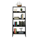 Mueble Biblioteca Librero con 4 Niveles Negro