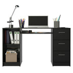 Escritorio 136 cm 1 Puerta 3 Cajones y 1 Nicho Negro Madesa