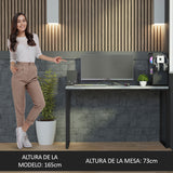 Mesa de Escritorio Industrial Gris 120cm Mood Madesa