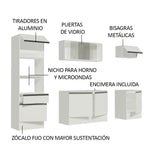 Combo completo de Cocina 240cm Blanco Topazio