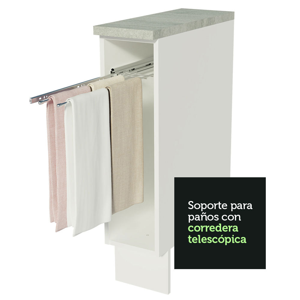 Bajo Mesada Repassador 20 x 60 cm (Con Mesada) para Cocinas Blanco Madesa