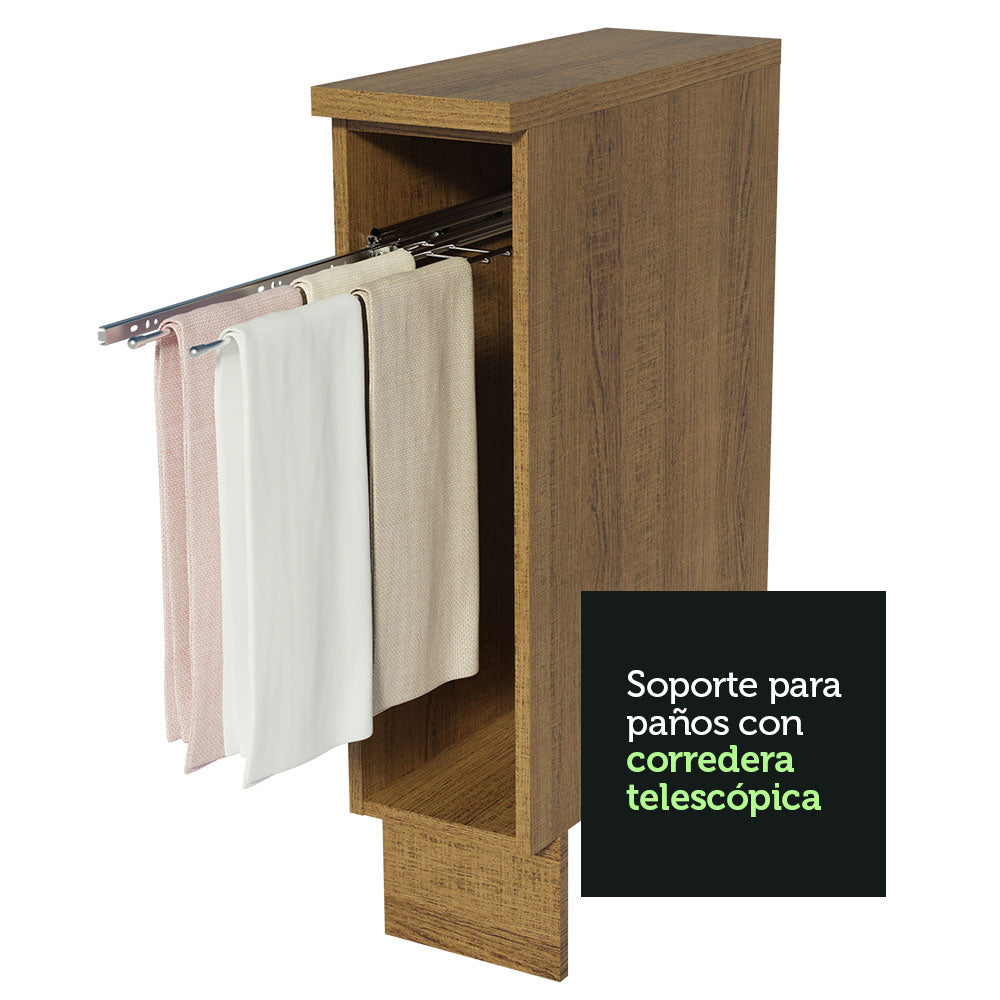 Bajo Mesada Repasador 20 x 60 cm (Con Mesada) para Cocinas Marrón Madesa