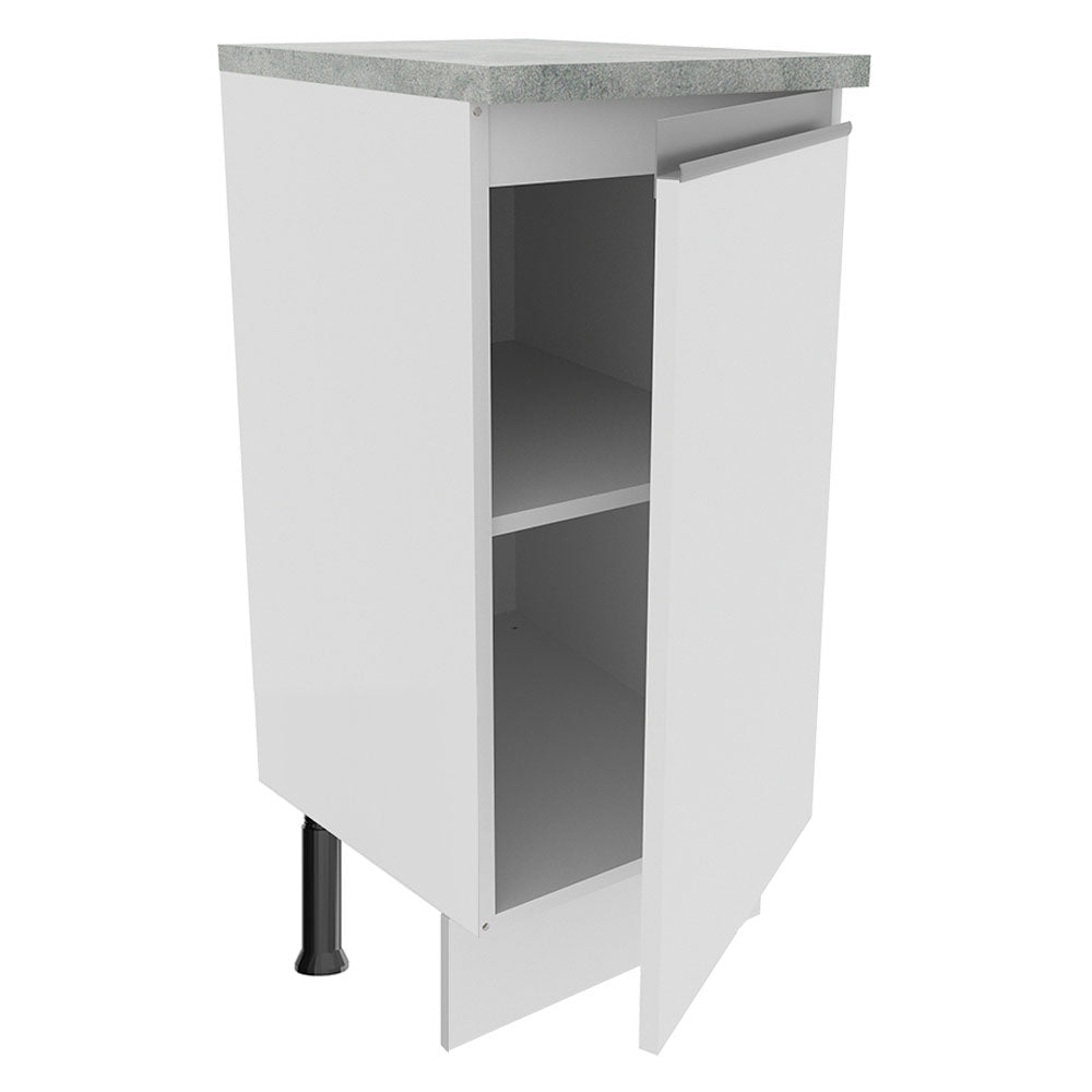 Bajo Mesada Madesa Glamy 35 x 60 cm 1 Puerta (Con Mesada) Blanco