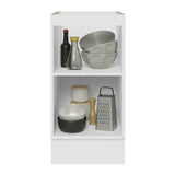 Bajo Mesada Cocina 40 x 60 cm 1 Puerta (Sin Mesada) Blanco/Negro Glamy Madesa