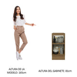 Bajo Mesada 40 cm x 60 cm, Sin cajones 1 Puerta Lux Marrón/Negro